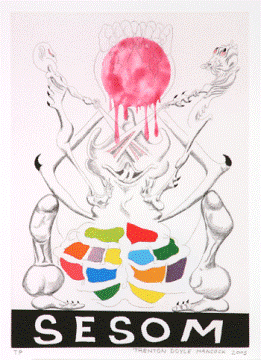 Trenton Doyle Hancock, untitled preparatory sketch for ‚ÄúCult of Color: Call to Color‚Äù, Image courtesy the artist and Dunn and Brown contemporary, Dallas.