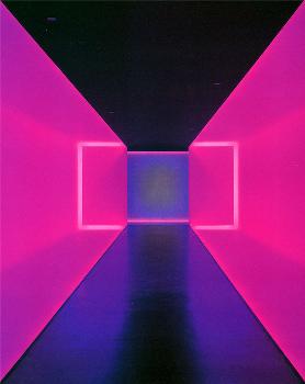 James Turrell, “The Light Inside”, 1999. Electric lights, wires, metal and paint, site-specific permanent installation at The Museum of Fine Arts, Houston, Texas