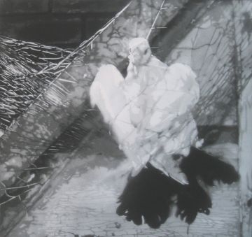 Adam 5100, "Liberty Bird," 2006. Spraypaint on paper. Courtesy of the artist.