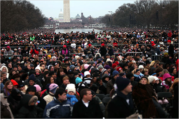 Photograph of President Obama's inauguration by Doug Mills/The New York Times.