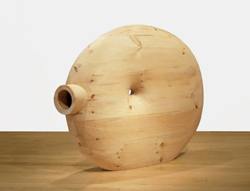 Martin Puryear, "Deadeye," 2002. Pine, 58 x 68 x 13 inches. Private collection. Courtesy McKee Gallery, New York.