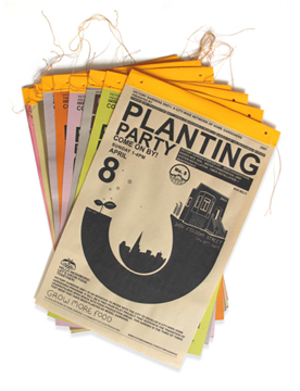 Victory Garden planting party fliers