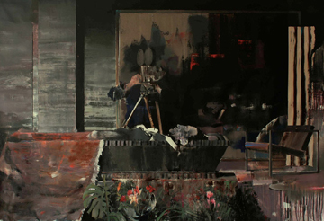 Adrian Ghenie, "Duchamp's Funeral II" (2009)