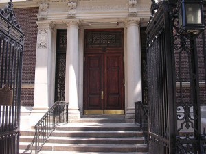 The entrance to the College of Physicians of Philadelphia, which houses the Mütter Museum.