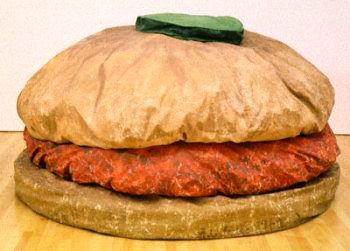 Claes Oldenburg, "Floor Burger", 1962