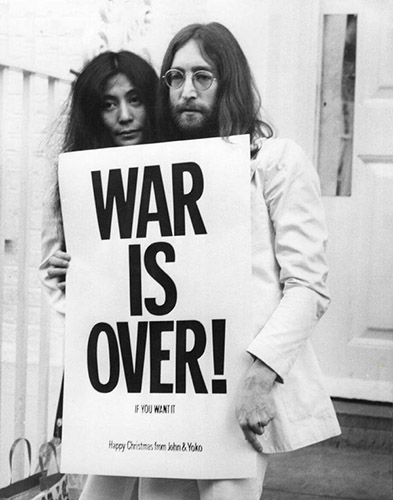 John Lennon and Yoko Ono, War Is Over!, 1969-