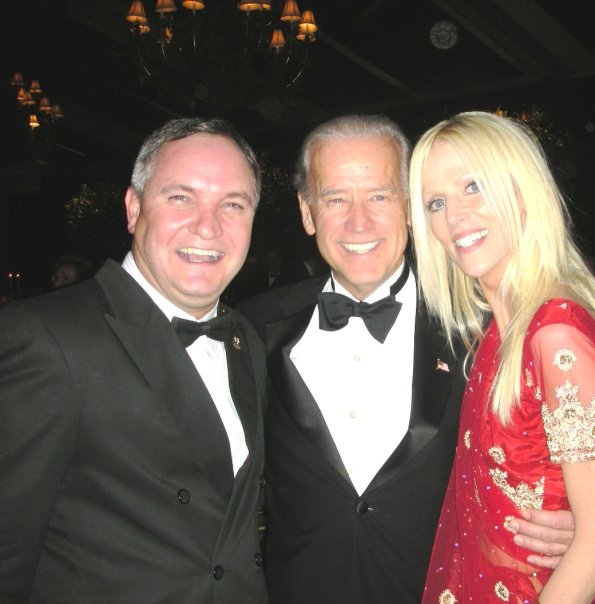 Tareq and Michaele Salahi with Joe Biden.