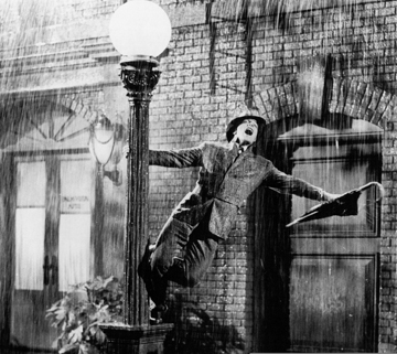 "Singing in the Rain", (film still from 1952 film of the same name), SOURCE: www.imgartists.com