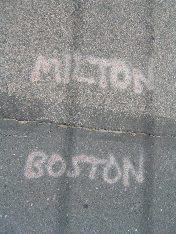 Milton/Boston city line. Photograph courtesy of Alex Dunn.