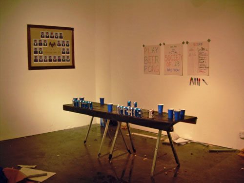 Jeffrey Augustine Songco, "Beer Pong," live performance. Courtesy the artist.