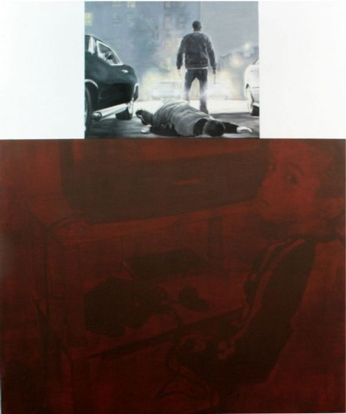 Stefano Spera, Grand theft auto, 2009, oil on canvas, 100 x 120 cm 