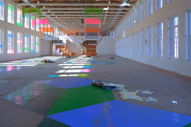 Sanford Biggers. The Cartographer's Conundrum landing. Image courtesy the artist and Mass MoCA.