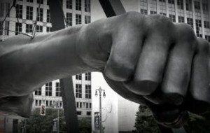 Detroit landmark, Joe Louis Fist Statue