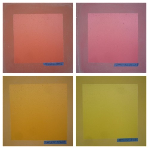 Color tests for "Color Fuses" by Milton Glaser. Images by Nathaniel Russell.