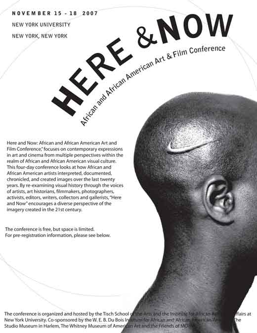 Here & Now conference poster, New York University (2007).