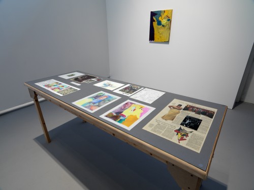 Candida Alvarez, mambomountain, installation view, studio archive, courtesy of Hyde Park Art Center, photo by Tom van Eynde.