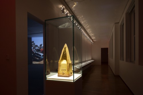 Installation view of Cyprien Gaillard: The Crystal World at MoMA PS1, January 2013. Photo: Matthew Septimus