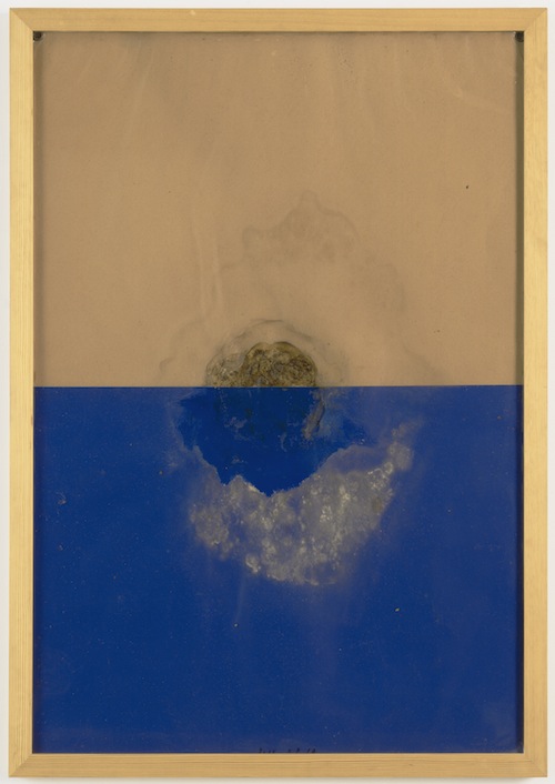 Dieter Roth, "Big Sunset (Grosser Sonnenuntergang)," 1968, published 1970. Sausage on cardstock in plastic cover. Composition and sheet: 37 3/8 x 25 9/16 in. The Museum of Modern Art, New York. Riva Castleman Endowment Fund and  Alexandra Herzan Fund.