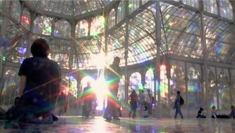 Kimsooja, To Breathe—A Mirror Woman, 2006. Installation at The Crystal Palace, Madrid. Production still from the Art in the Twenty-First Century Season 5 episode, "Systems," 2009. © Art21, Inc. 2009.