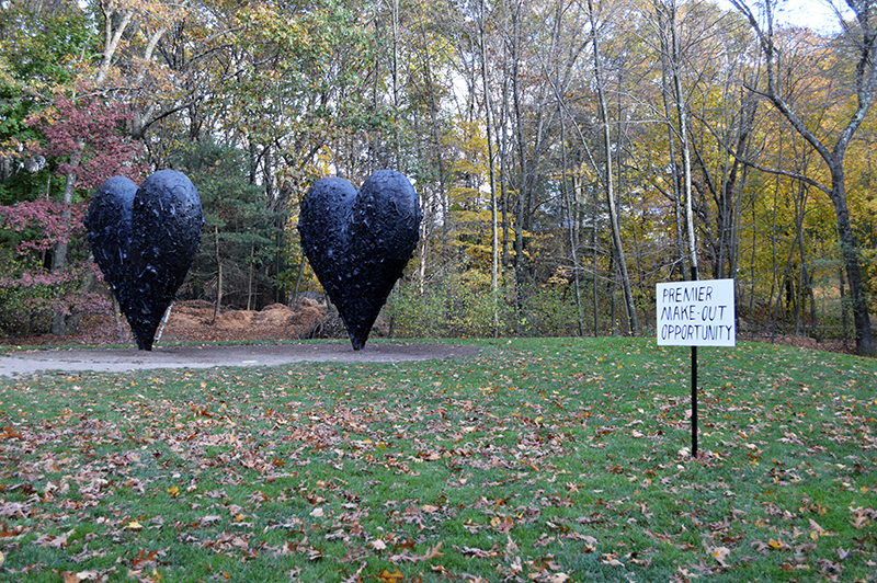 Pat Falco. Premier Make-Out Opportunity (installation view) at deCordova Sculpture Park and Museum, 2013. Courtesy the artist.