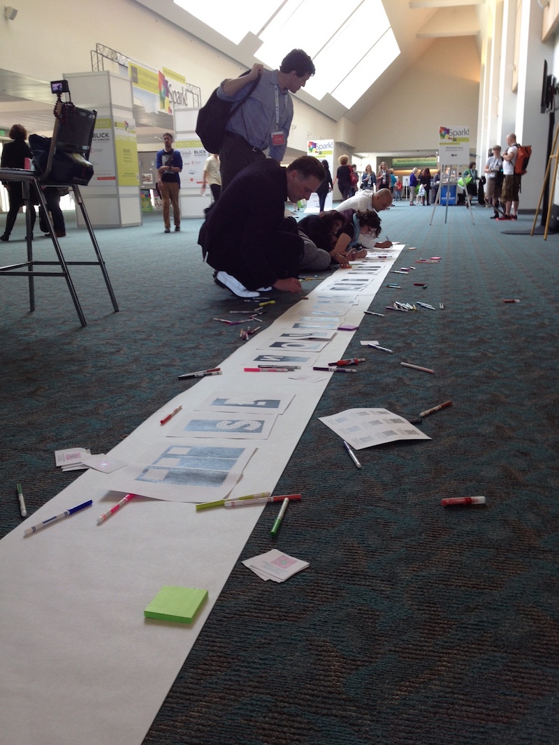 Art21 Educators at work at the 2014 NAEA conference.