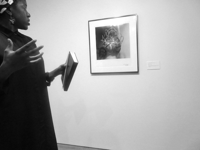 Damali Abrams, 2015. The artist Nontsikelelo Mutiti, at the Studio Museum in Harlem. Courtesy Damali Abrams. © Damali Abrams 