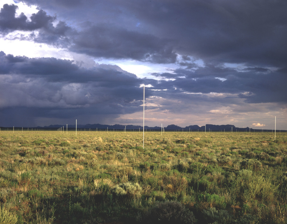 Walter De Maria, The Lightning Field, 1977. Long-term installation, western New Mexico. 