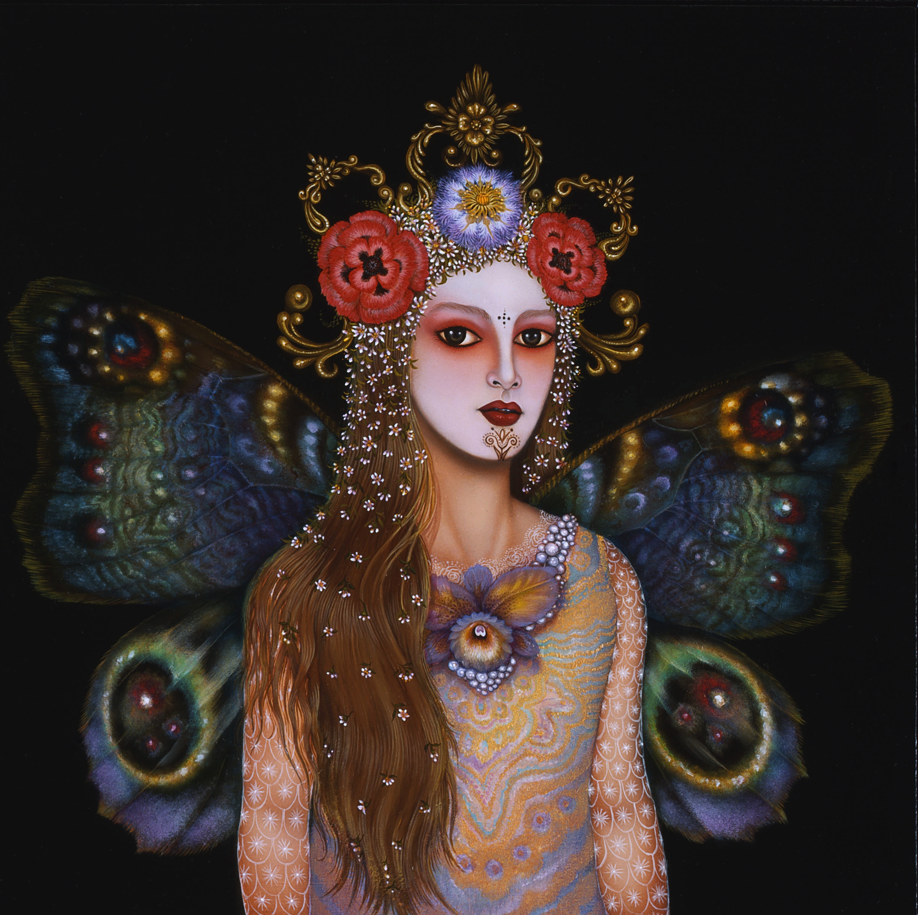 Persephone, 2003. Oil on wood, 12" x 12". Courtesy of the artist.