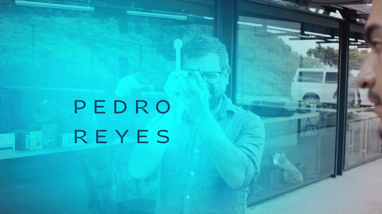 Sneak peek of the Pedro Reyes' title sequence in the Mexico City episode of Art in the Twenty-First Century Season 8. Designed by Matt Eller. 