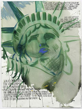 Raymond Pettibon, <i>No Title (Her lover, of)</i>, ink and gouache on paper, 2007. Courtesy Regen Projects, Los Angeles.
