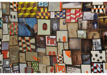 Barry McGee, Untitled (190 panel drawing and photograph installation), 2005, mixed media, dimensions variable.