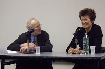 Martin Friedman and Ursula von Rydingsvard at the New York Public Library.