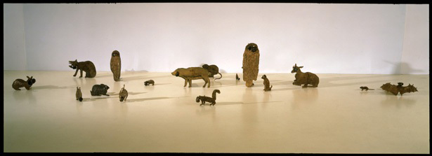 Kiki Smith, “Creche,” 1997. Multimedia installation.