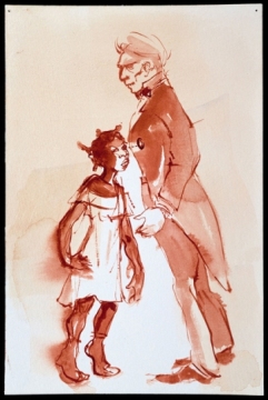 Kara Walker, ‚ÄúNegress Notes (Brown Follies)‚Äù, 1996-1997, Watercolor on paper. Courtesy the Hammer Museum.