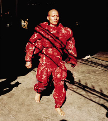 Zhang Huan, My New York, 2002, still from video performance. Courtesy of Pierre Menard Gallery