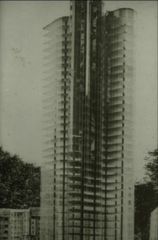 Mies van der Rohe, “Glass Skyscraper Project” (1922). Courtesy Cabinet Magazine.
