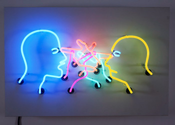 Bruce Nauman, Double Poke in the Eye II, 1985. Collection of Lois and Steve Eisen. © 2008 Bruce Nauman / Artists Rights Society (ARS), New York.