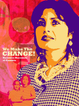 Favianna Rodriguez, "We Are the Change," digital image, 2009. Courtesy of the artist. 