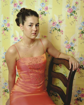 Angela West, "Untitled Portrait #12 (from Sweet 16 series)," 2002.  C-print, 24 x 30 inches.