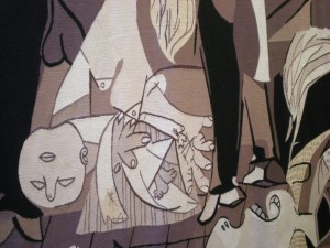 Detail from the 'Guernica' tapestry [photo: Ben Street]