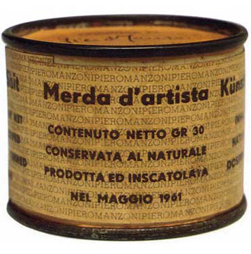 Piero Manzoni, "Merde d'artista (Artist's shit no.066)," 1961