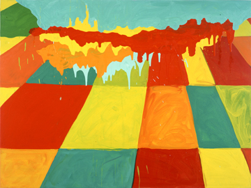 Mary Heilmann, "Go Ask Alice," 2006. Oil on canvas, 36 x 48 inches. Photo by John Berens, © Mary Heilmann. Courtesy the Artist, 303 Gallery, New York and Hauser & Wirth Zurich London.
