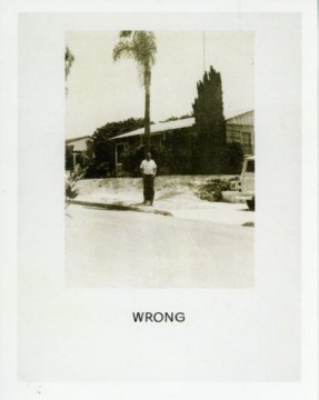 John Baldessari, 'Wrong', Photoemulsion and Acrylic on canvas, 1966-68. Courtesy a-n.