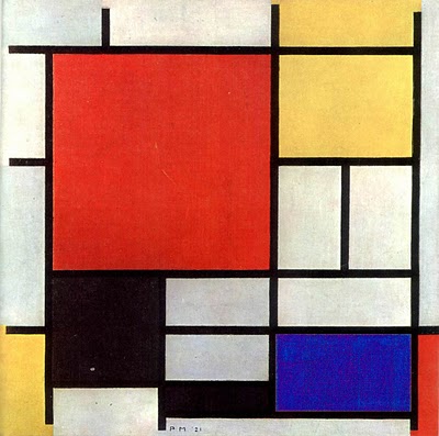 Piet Mondrian, 'Composition with Red, Yellow, Blue and Black' from 1921