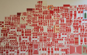 Barry McGee. Mural at Fifty Years of Bay Area Art. Image courtesy of SFMoMA and the artist.