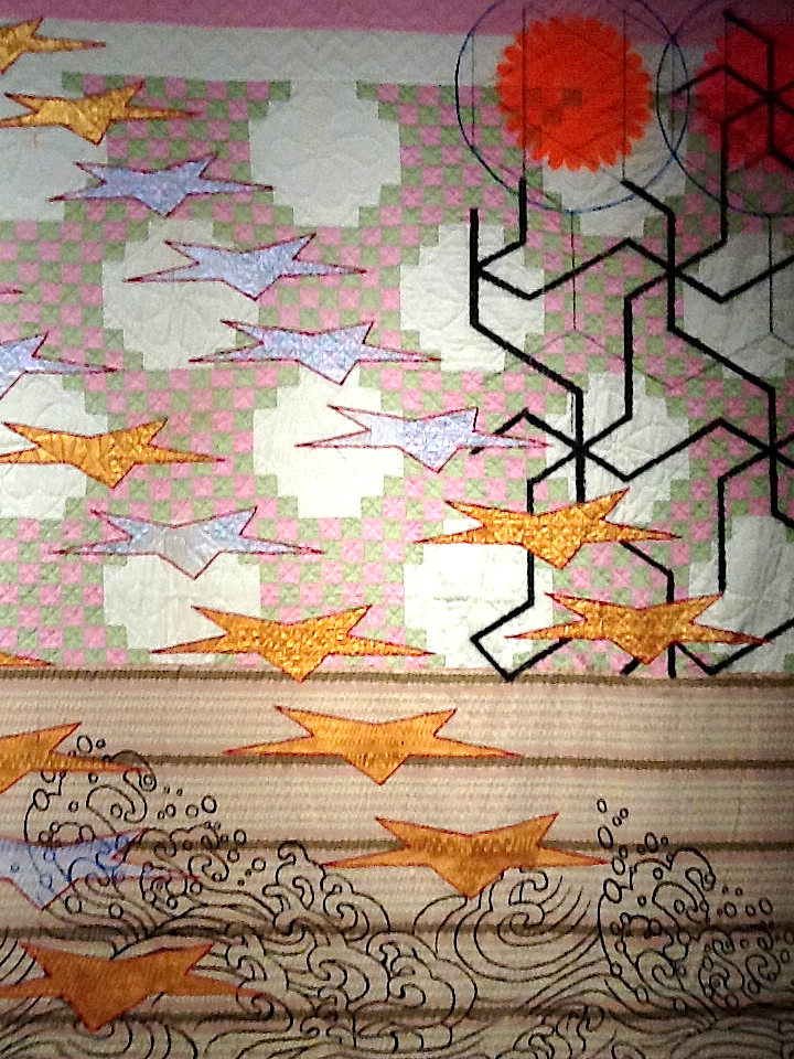 Sanford Biggers. Codex (quilt, detail). Courtesy the artist. Photography by the author.