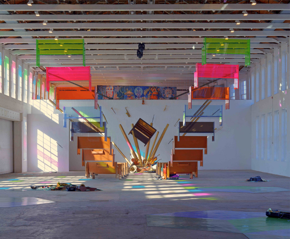 Sanford Biggers. The Cartographer's Conundrum (2012). Courtesy the artist and Mass MoCA.