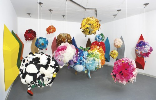 Mike Kelley. "Deodorized Central Mass with Satellites, 1991-1999." Photo courtesy of the Perry Rubenstein Gallery. 