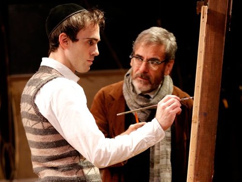 A scene from My Name is Asher Lev with Ari Brand and Mark Nelson. Image: broadway.com