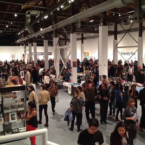 Zine World at the LA Art Book Fair, held at The Geffen Contemporary at MOCA. Photo courtesy Printed Matter, Inc.